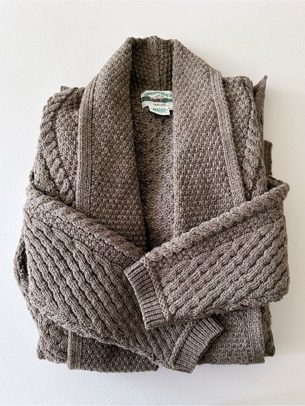 Aran Crafts Merino Wool Cardigan